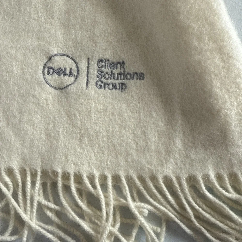 State Cashmere Throw Blanket‎ 50x58 Ivory Fringe Sofa Soft Premium Cashmere